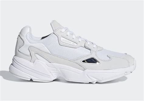 adidas Originals Falcon sneakers in white and gray 